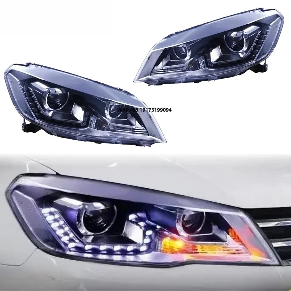 Fari anteriori Jetta 2013-2016: Lenti LED potenziate, accessori auto, vendita calda, Plug and Play, DRL