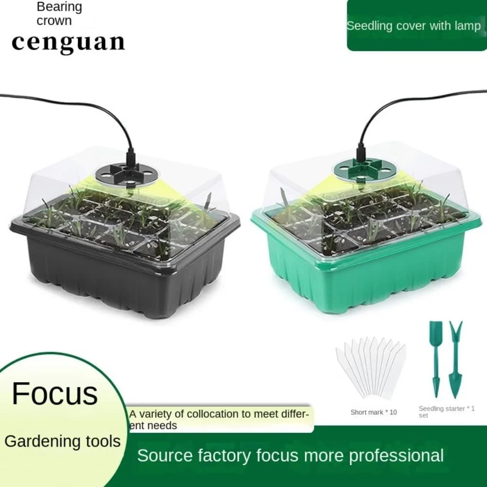 6/12 grills starter tray for mini greenhouse seeds with basic ventilation hole for plant germination seed starter kit for growing garden plants
