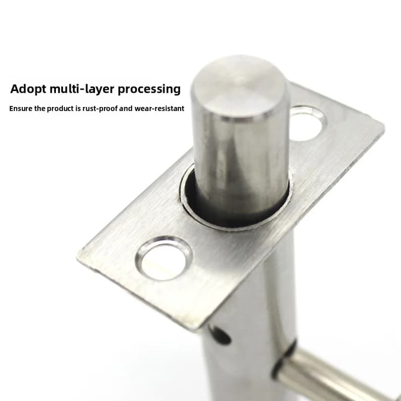 Iron Pipe Well Lock Hardware Pipe Tube Well Lock for Fireproof Door Escape Aisle Lock Stainless Steel Concealed Door