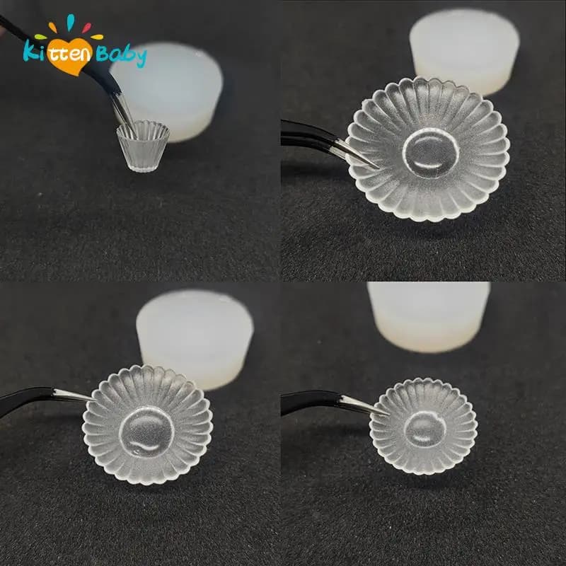 Casa delle bambole tazza in miniatura tazze barattolo di cibo stampo in Silicone casa delle bambole stoviglie fai da te bambole accessori per la casa bambini finta gioca giocattoli