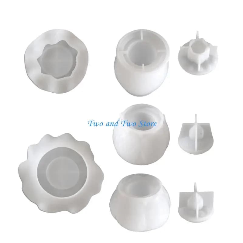HX6F Stampi in silicone per vasetti fiori loto Stampi per fioriere in resina epossidica Decorazioni per casa