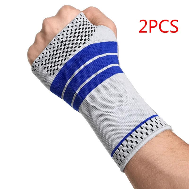 2 pezzi Gel silicone mano polso palmo supporto Brace Therapy guanti artrite compressione Wristband Guard per donna uomo Tunnel carpale