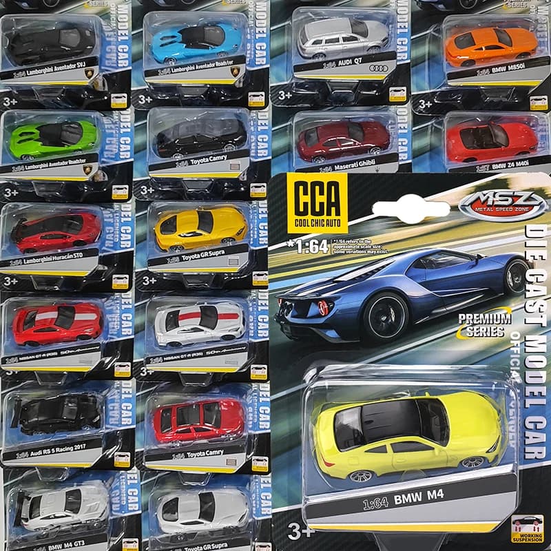 CCA 1:64 BMW M4 Z4 M850I M4 GT3 Exquisite hanging model classic car static car model alloy die-casting car model collection gift