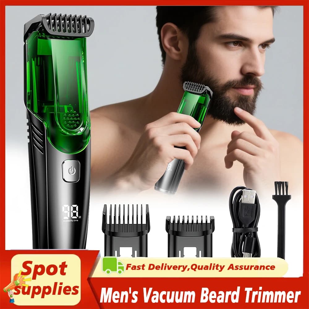 Wicked Trimmer Men's Wicked Trimmer IPX6 Trimmer Electric Barba Impermeable Rechargeable Waterproof Dry Bagnate Men's Razor Baffi