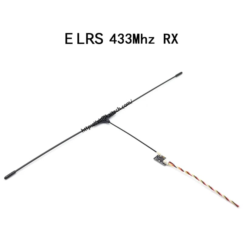 Ricevitore ELRS 433 433 MHz NANO ExpressLRS Modulo RX TX 360 MHz-520 MHz con antenna tipo T per parti di droni trasversali RC FPV