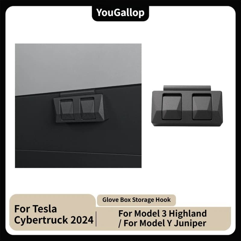 Gancio portaoggetti per vano portaoggetti per Tesla Cybertruck 2024 2025 per Tesla Model Y Juniper Modifica interna Accessori funzionali