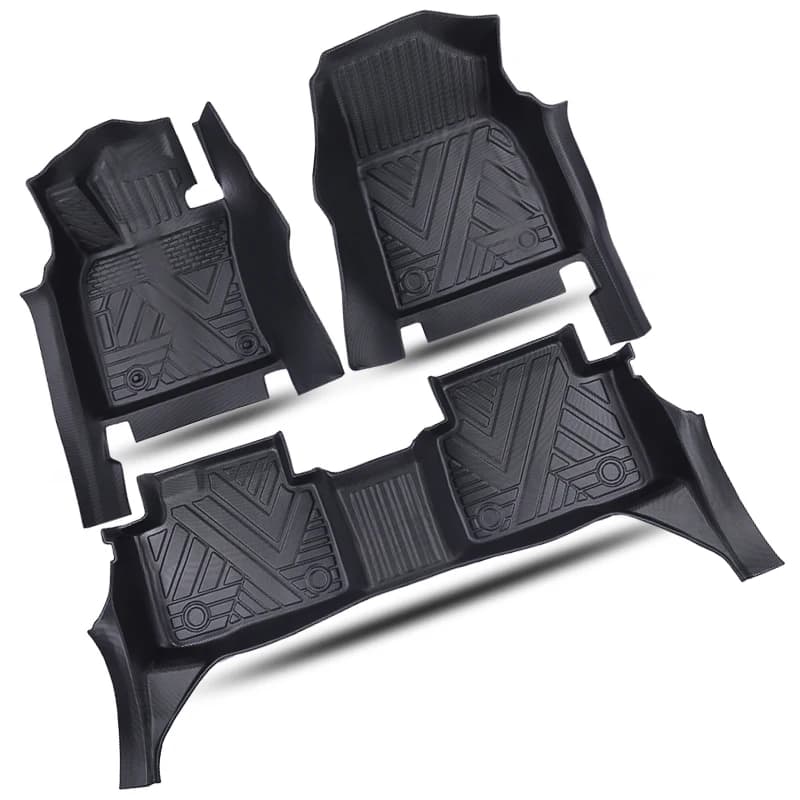 Custom Printed Carpet Car None-Slip Floor Mat 4pc Set Rubber Carpet Car Foot Mat