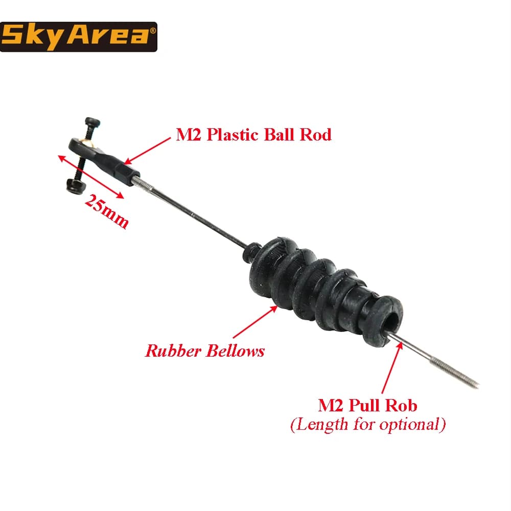 1 pz RC Modello Barca Push Rod Kit Include M2 Estremità Asta + Soffietto In Gomma Radio Box Guarnizioni + M2 Tirare Asta Per Servo Push Rod Guarnizione Al Timone