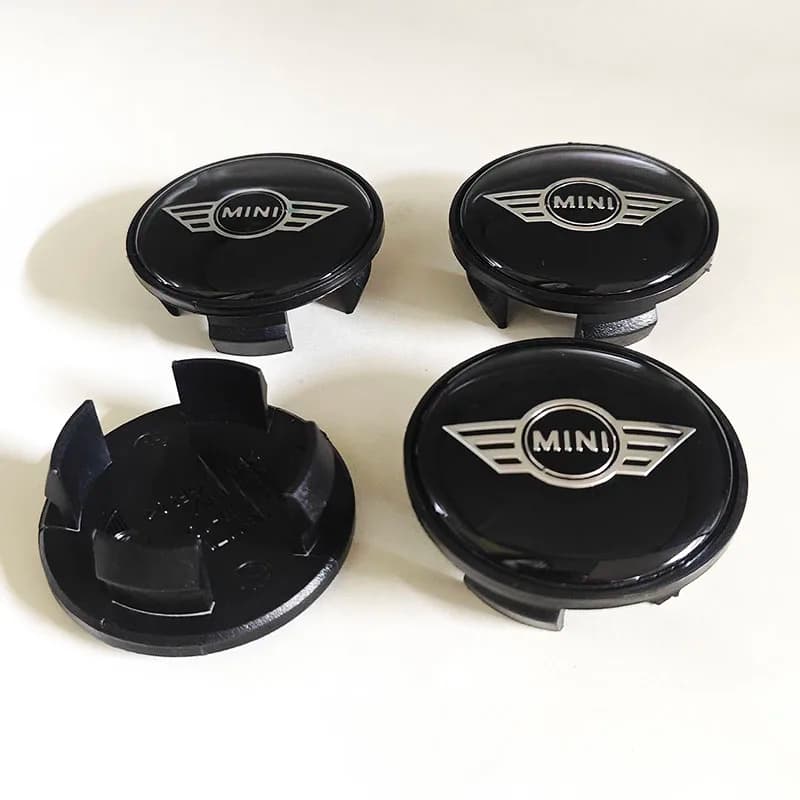 4pcs 54mm ABS Black Car Wheel Center Hub Caps Covers Badge For MINI Cooper S R50 R52 R53 R55 R56 R57 Accessories