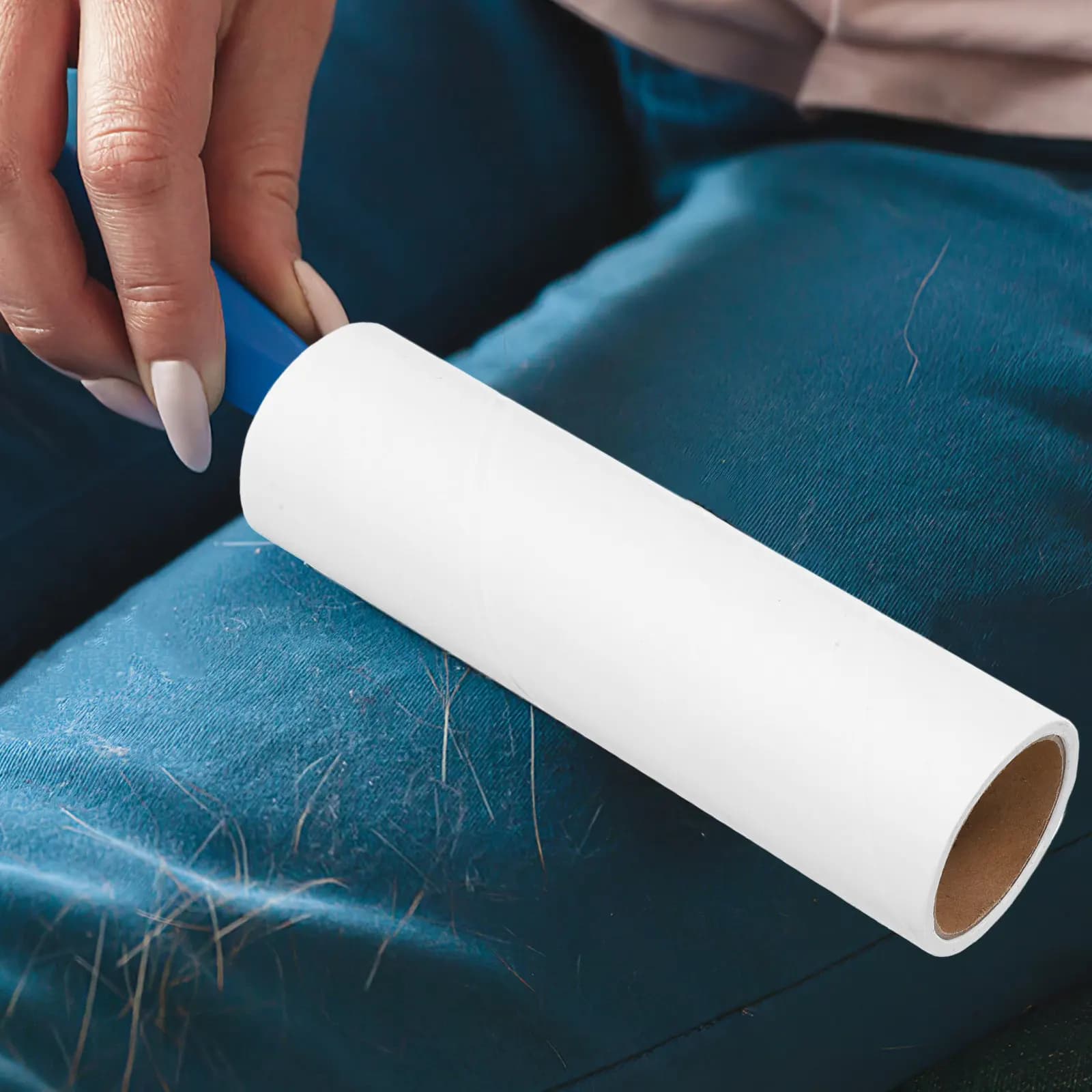 10 Rolls Lint Roller Replacement Refills Extra Adhesive Sticky Roller Sheets for Clothes Pet Hair Upholstery Bedding Car Seats