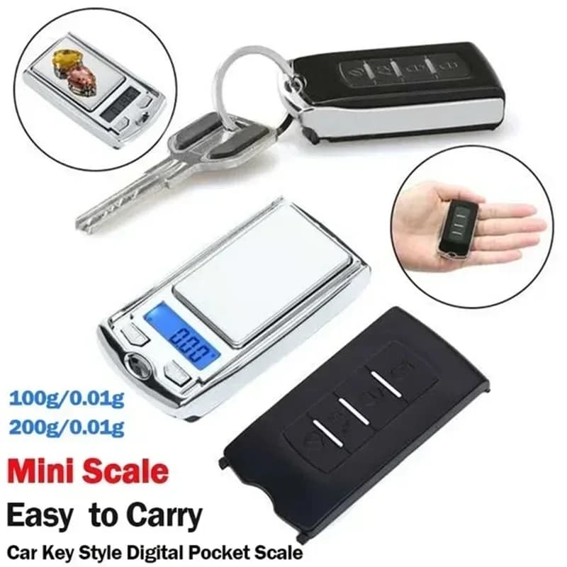 Portable Digital Libra 100g/0,01g for Gold, Jewelry, Grams, Electronic Libra for Auto Key Shape