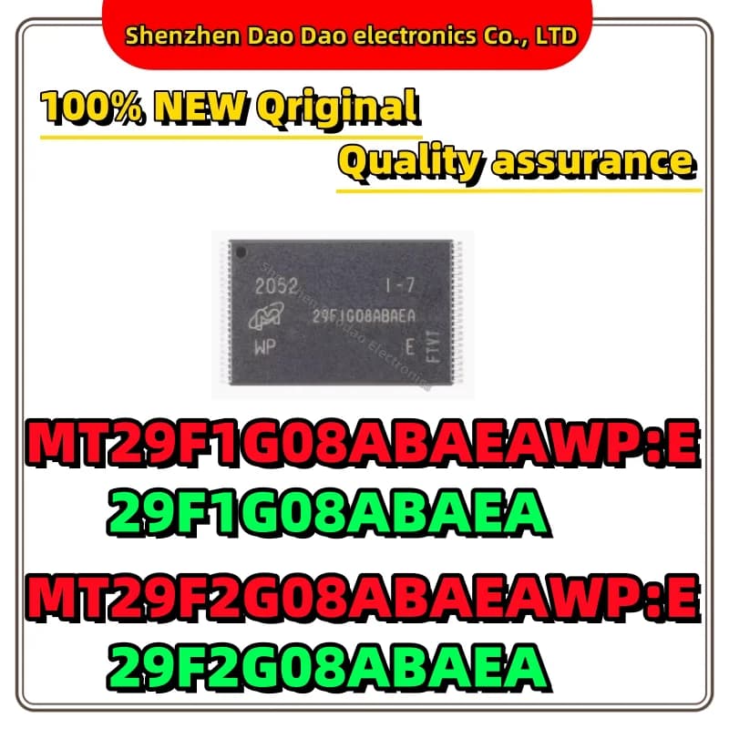 10 pezzi di MT29F1G08ABAEAWP: E 29F1G08ABAEA MT29F2G08ABAEAWP: E 29F2G08ABAEA SOP-48 Chip di Memoria Flash NAND Nuovo Originale