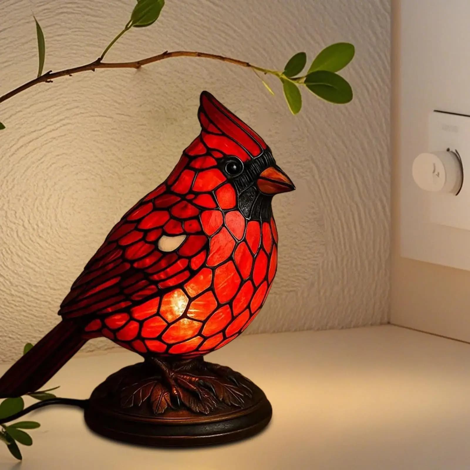 Bird Desk Lamp Resin Bird Lamps for Home Decorations Artistic Decoration Table Light with soft glow for office desktops in dormitory