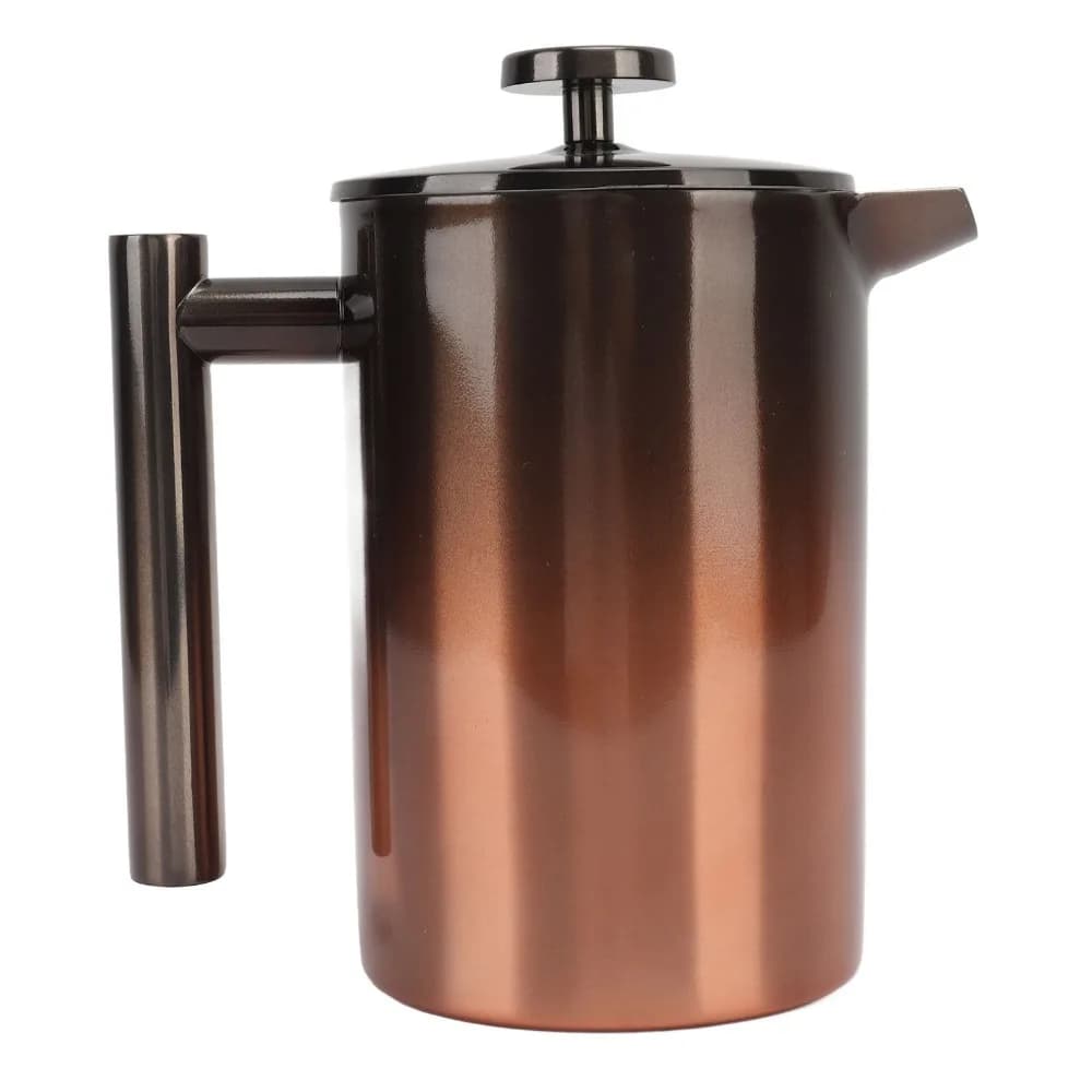 Double Layer 304 Stainless Steel French Press Coffee Maker Double Wall Insulation 800ml Capacity French Press Tea Maker