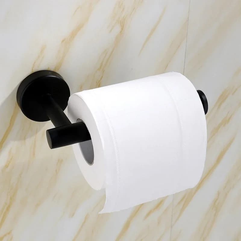 Portarotolo di Carta Igienica Autoadesivo da Parete in Acciaio Inox 304, Dispenser per Rotoli di Carta, Accessori per Bagno e Cucina