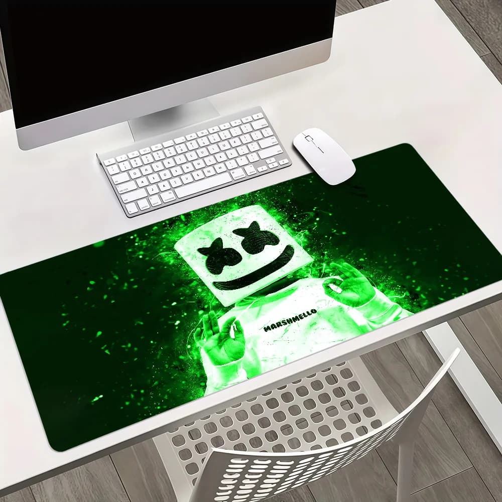 Cool M-Marshmello Mouse Pad Non-slip Thickened MousePad Large Writing Lockedge Gaming Cushion Office Student