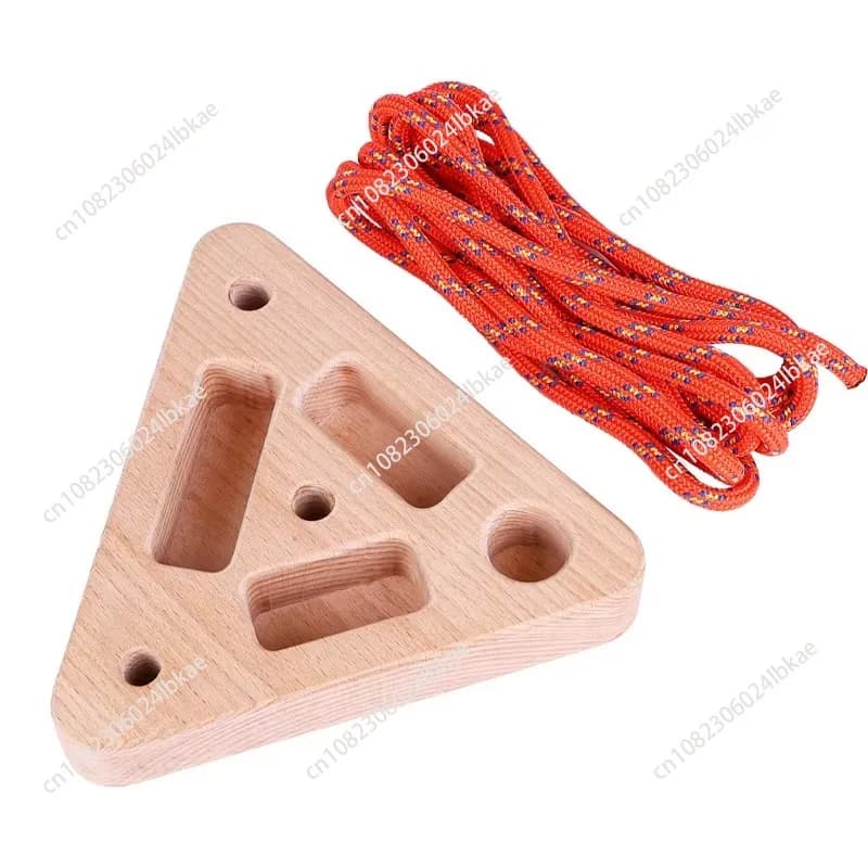 Barra portatile da arrampicata con due pannelli in pietra, con bordo e tasca laterale, antiscivolo e leggera.