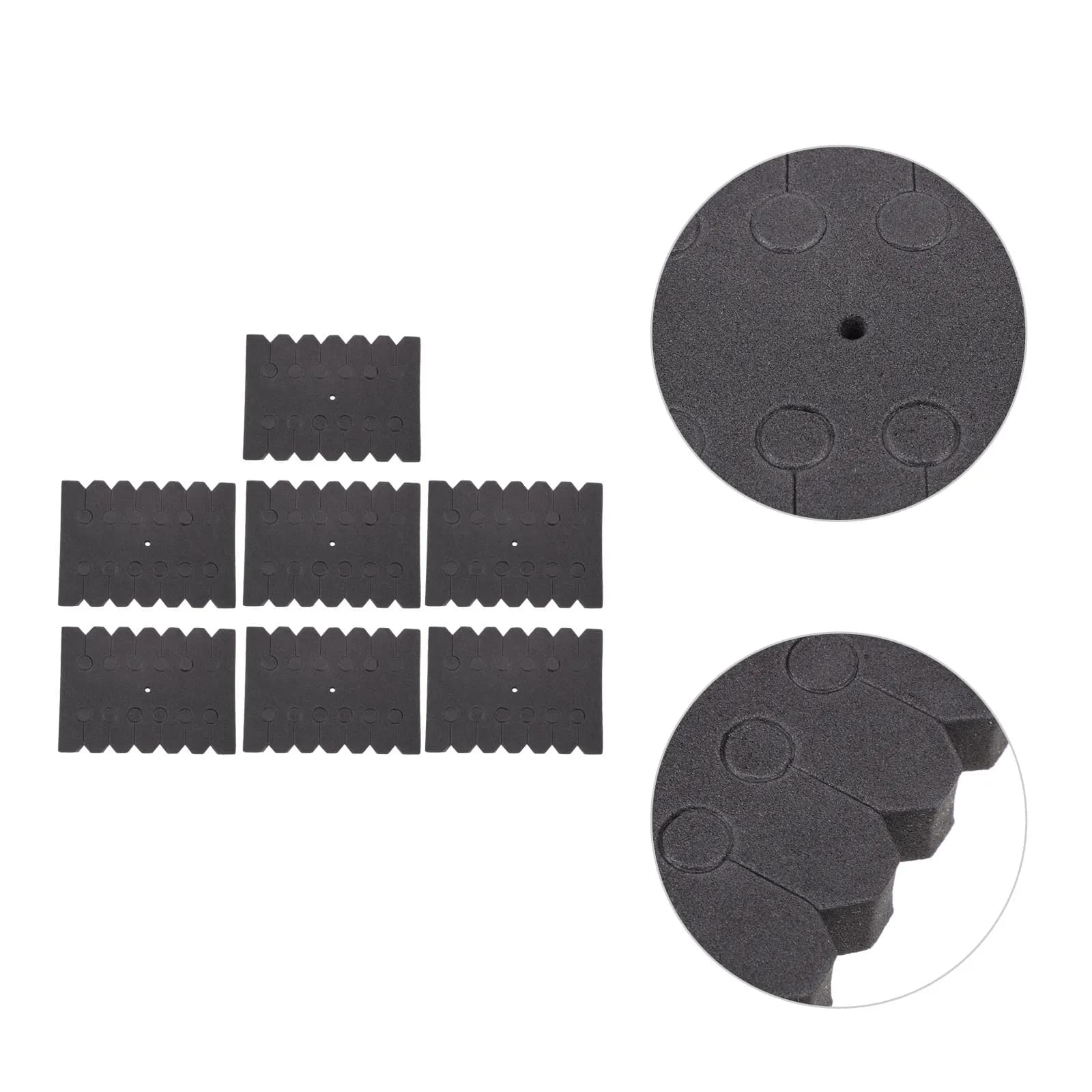 7 pezzi leggero porta frecce portatile pratico separatore di frecce forma quadrata spugna Eva materiale fibra di vetro legno alluminio