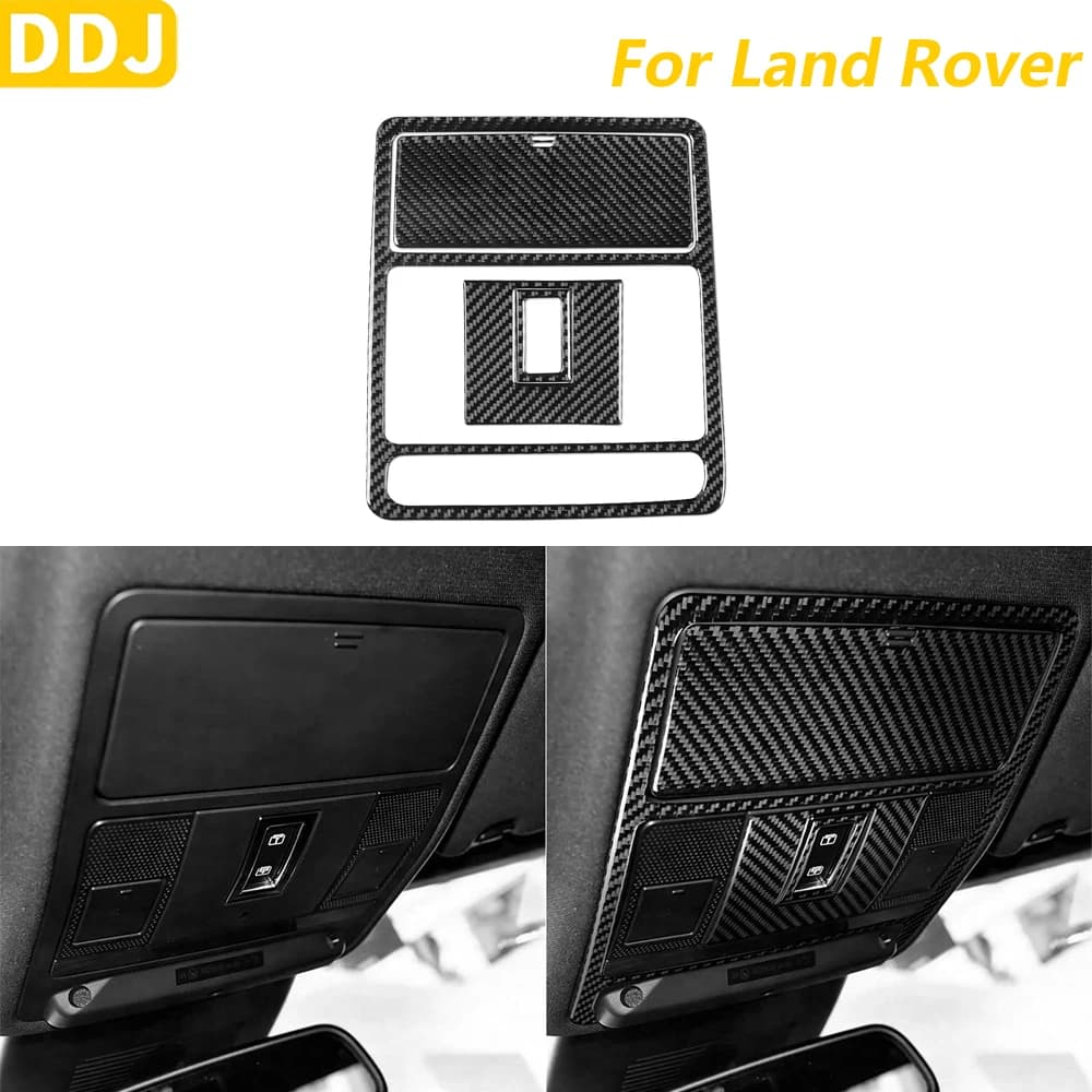 Copertura del Pannello Portaoggetti in Fibra di Carbonio Morbida per Land Rover Range Rover Evoque 2012-2015, Accessori Interni Adesivi