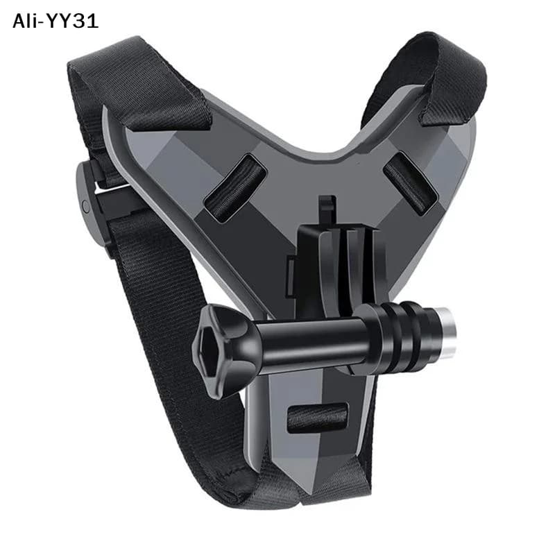 Support for phone to be mounted on the motorcycle helmet strap, clip for fixing action cameras and sports.