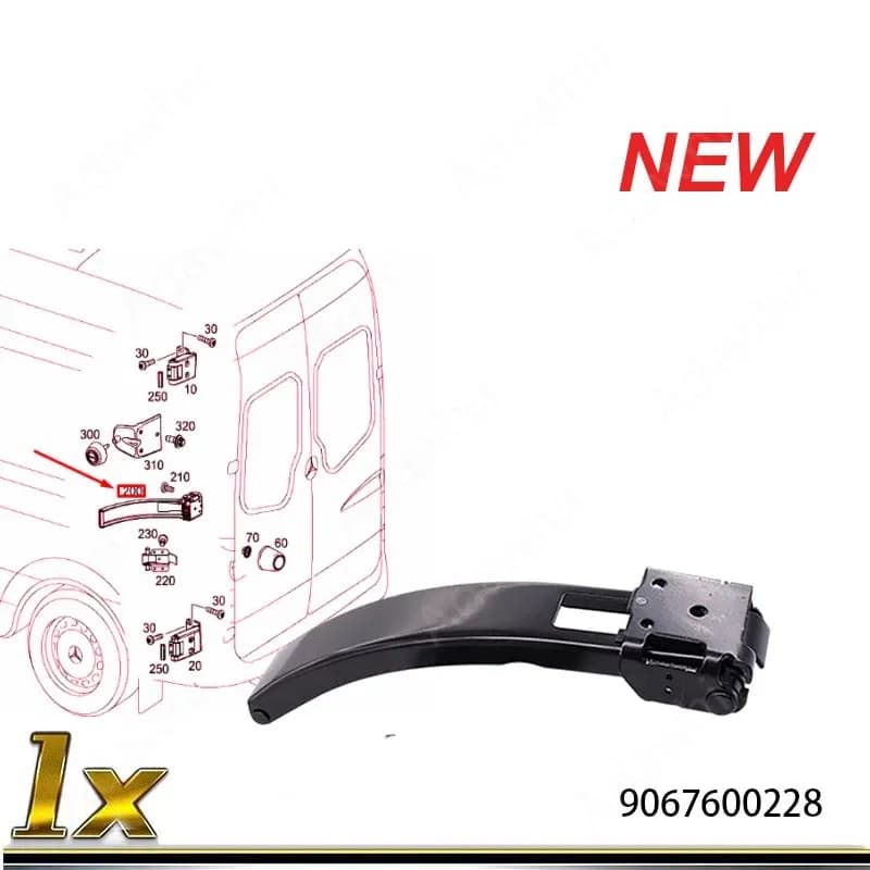 Serratura fermaporta posteriore completa per Mercedes Sprinter 906 VW Crafter 9067600228 2E 1827794 A