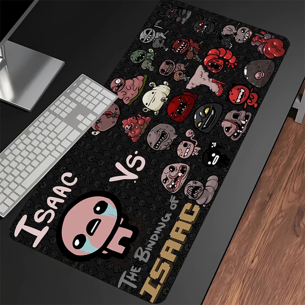 Tappetino per mouse Anime XXL The Binding of Isaac, tappetino da gioco, accessori per ufficio, tappetino per scrivania, tappeto da ufficio, tappetini estesi