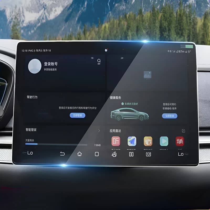 Pellicola protettiva in vetro temperato per schermo autoradio GPS e navigatore per modelli BYD Song Pro dmi New Energy 2019-2025