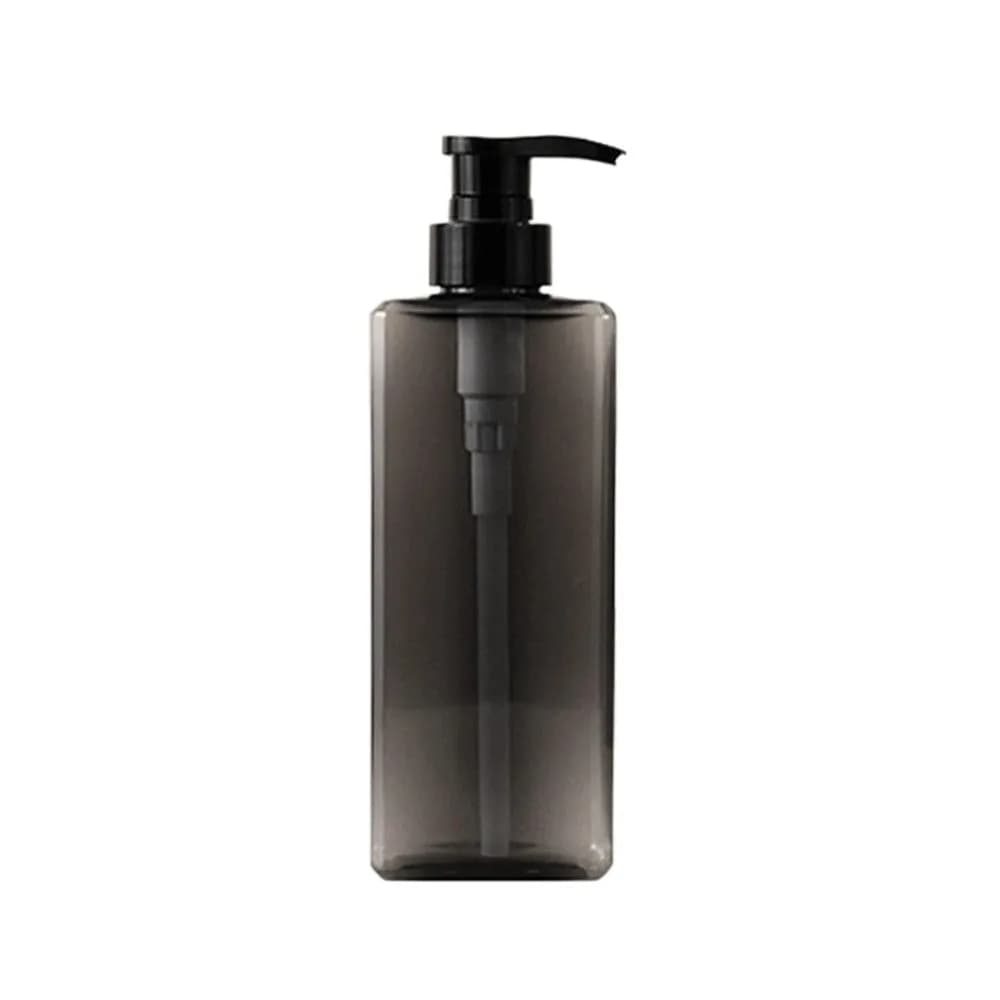Dispenser di Sapone da 400/500ml, Flacone Vuoto con Pompa Quadrata, Ricaricabile, Tipo a Pressione, per Shampoo, Ideale per Viaggi e Doccia