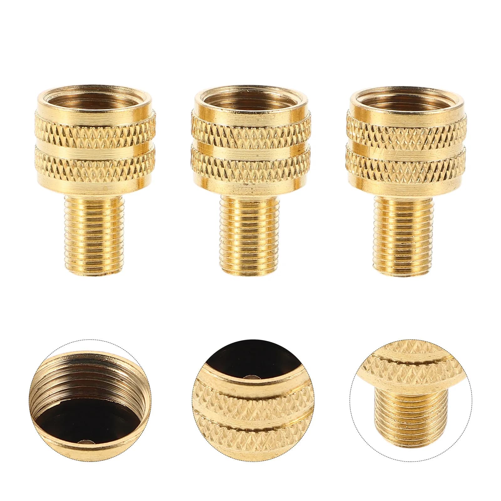 3Pcs Universal Tire Inflator Valve Adapter for Trucks and Industrial Vehicles Strong Corrosion-Resistant Inflation Nozzle