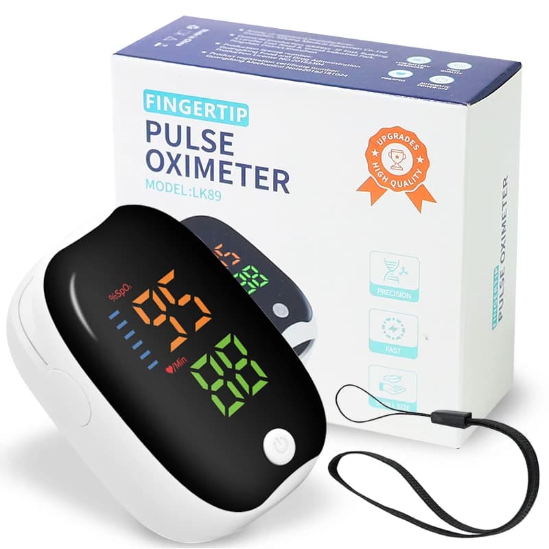LK89 finger pulse oximeter Portable medical oxygen meter for blood oxygen OLED heart rate saturation meter Oximeter De Dede LED display