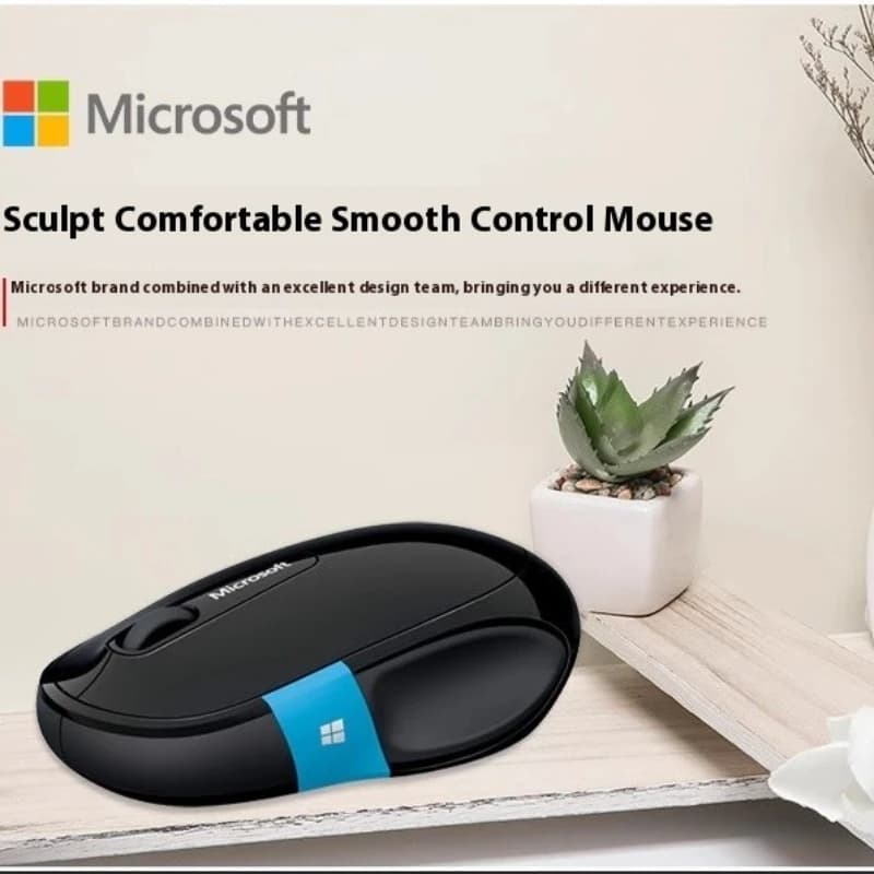 Sculpt Slide Mouse Personalizzato Confortevole Blue Shadow Connessione Bluetooth wireless 1000 dpi 3 pulsanti per mouse da gioco per ufficio
