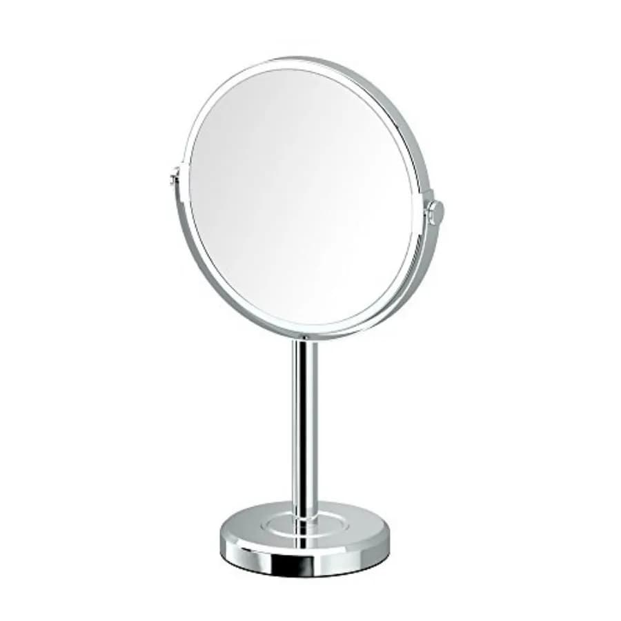 Specchio da Trucco Minimalista 1386C Latitude II con Ingrandimento 3X, Specchio da Bagno da Appoggio, 12,5 Pollici H