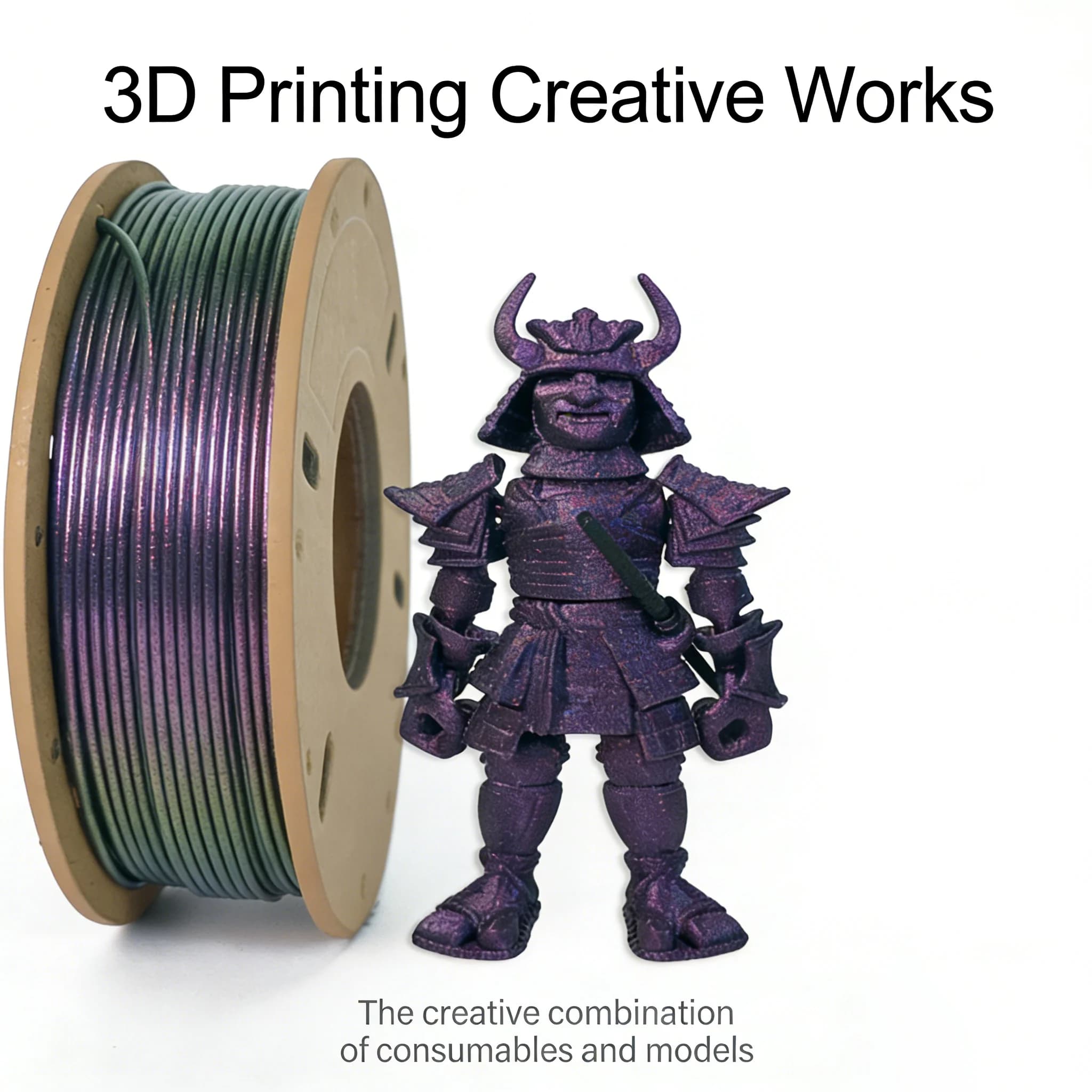 3D Printing Material PLA changing color, 1 kg, 1,75 mm, filament for printing, chameleon material
