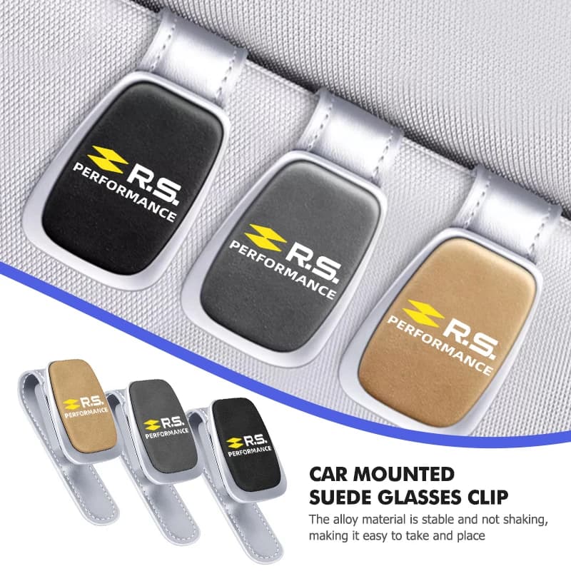 For Renault Metal Car Sunglasses Clip Ticket Card Clamp Eyeglasses Mount Clio Arkana Captur Twingo Talisman RS Logan Duster