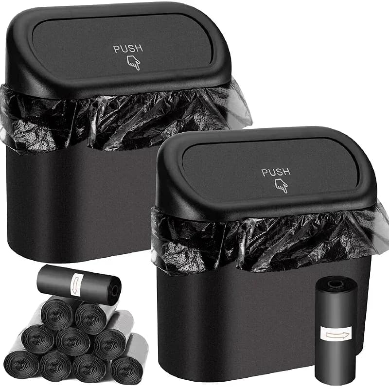 Car Pattumiera (with lid) contains 60 (300) bags for garbage, small car pad, mini car accessories for leak proof