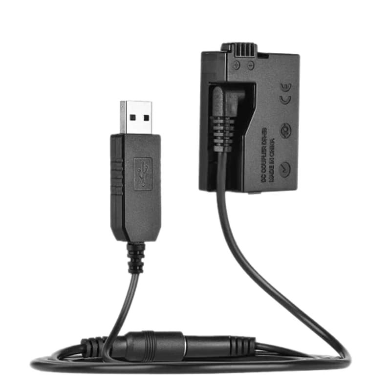 DR-E8 battery fit with USB Power Bank DC adapter cable replacement for LP-E8 for Canon EOS 550D 650D DSLR cameras