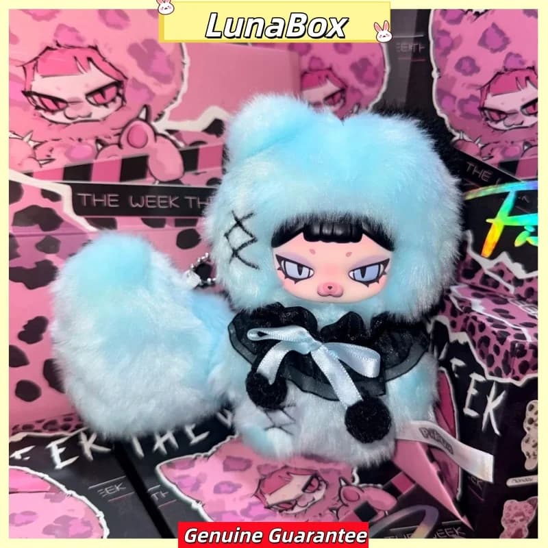 Piku The Week Series Ufficiale - Blind Box in Vinile e Peluche, Ciondolo Kawaii per Borsa, Bambola a Sorpresa Trendy, Giocattolo da Collezione, Regalo per gli Amanti degli Anime