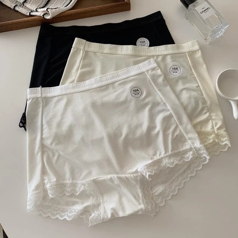 Pantaloni di sicurezza antiriflesso per donna Fondo a vita media Angolo piatto Foro traspirante Design sottile estivo in seta ghiacciata da donna