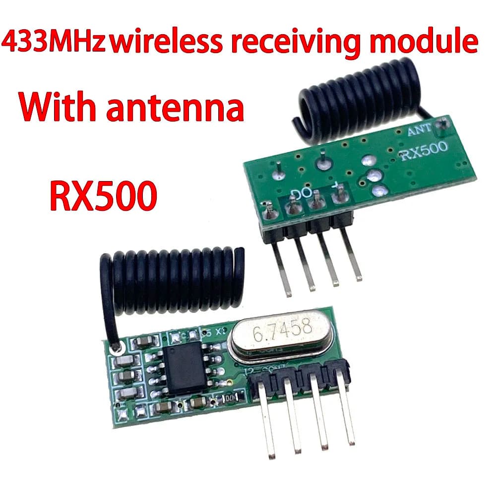 Wireless Module Receiver Kit RF 433Mhz 26 Pieces 5V DC to Arduino Raspberry Pi /ARM/MCU WL DIY Kit