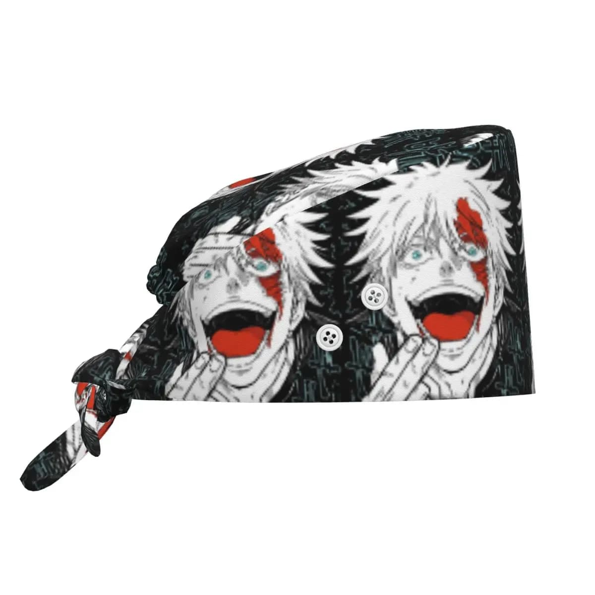Cappello Chirurgico JJK Anime Gojo Satoru Jujutsu Kaisen, Berretto da Lavoro Unisex Regolabile per Infermieri e Dentisti