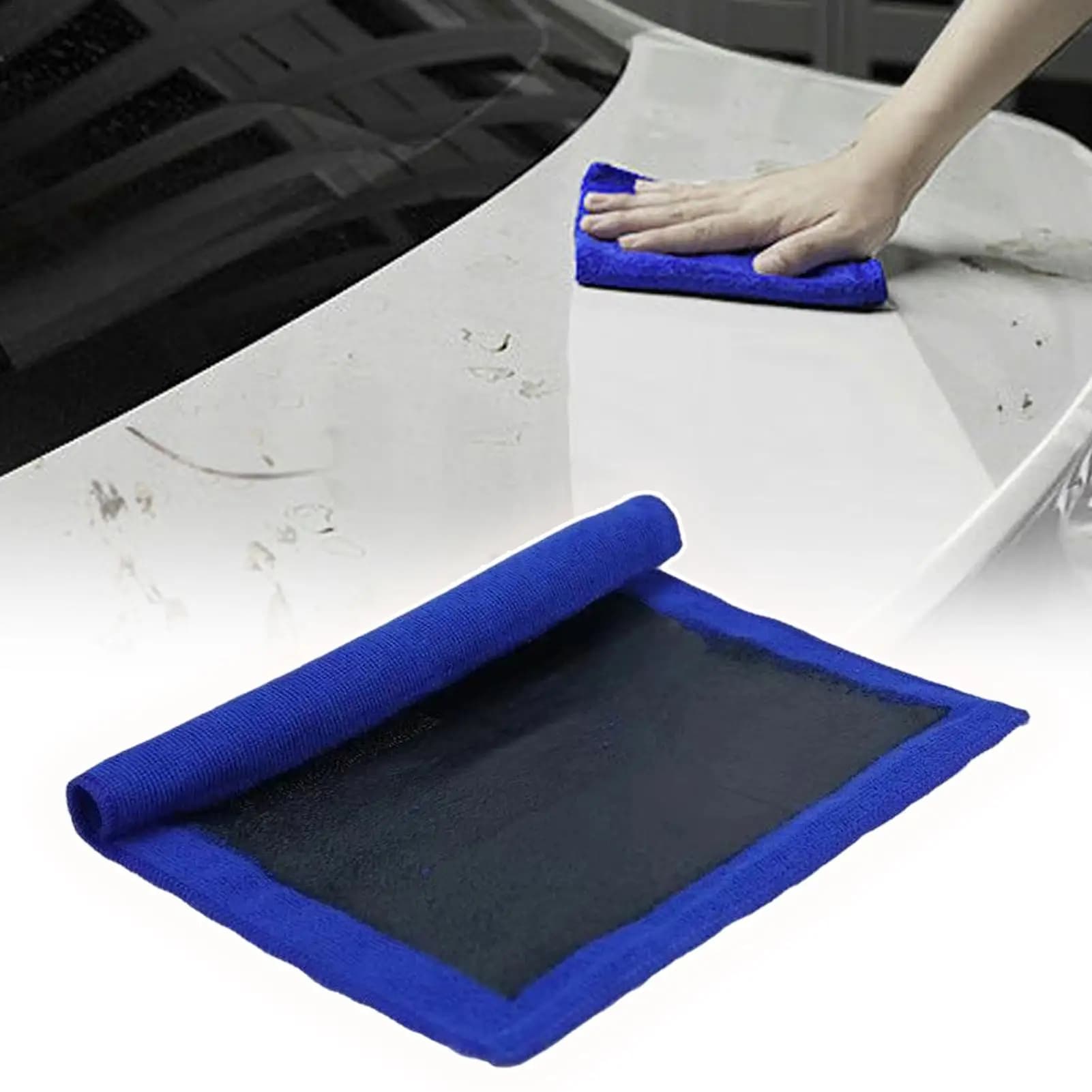 Clay Bar Towel Microfiber Fine Grade Synthetic Mitt Auto Detailing Towel for Interior Carpet Glass Paint Wheel Engine Home