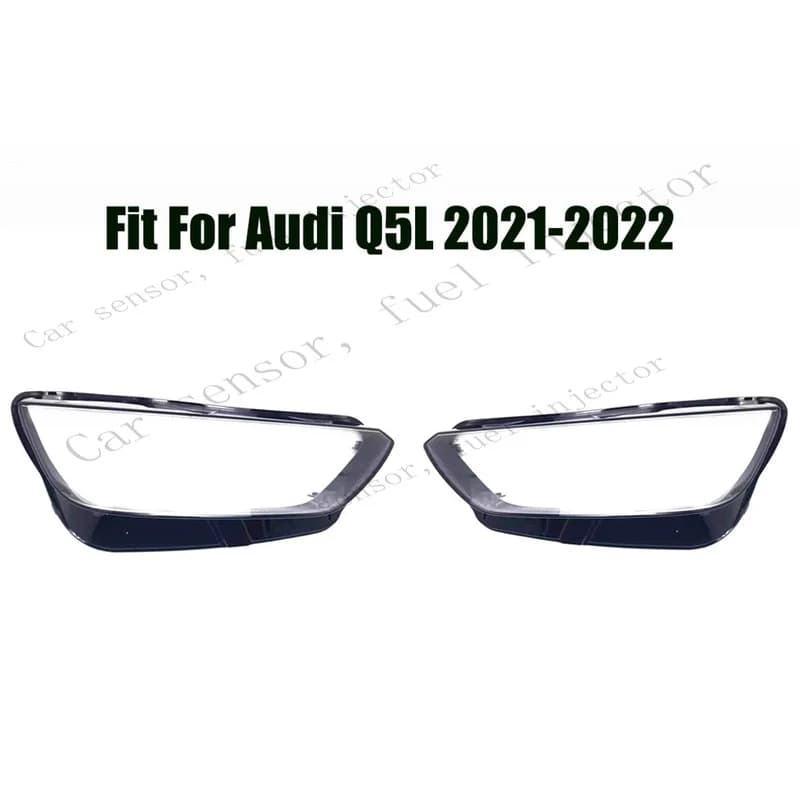 Q+ 2Pcs Headlight Headlamp Clear Lens Left Right Cover Fit For Audi Q5L 2021-2022