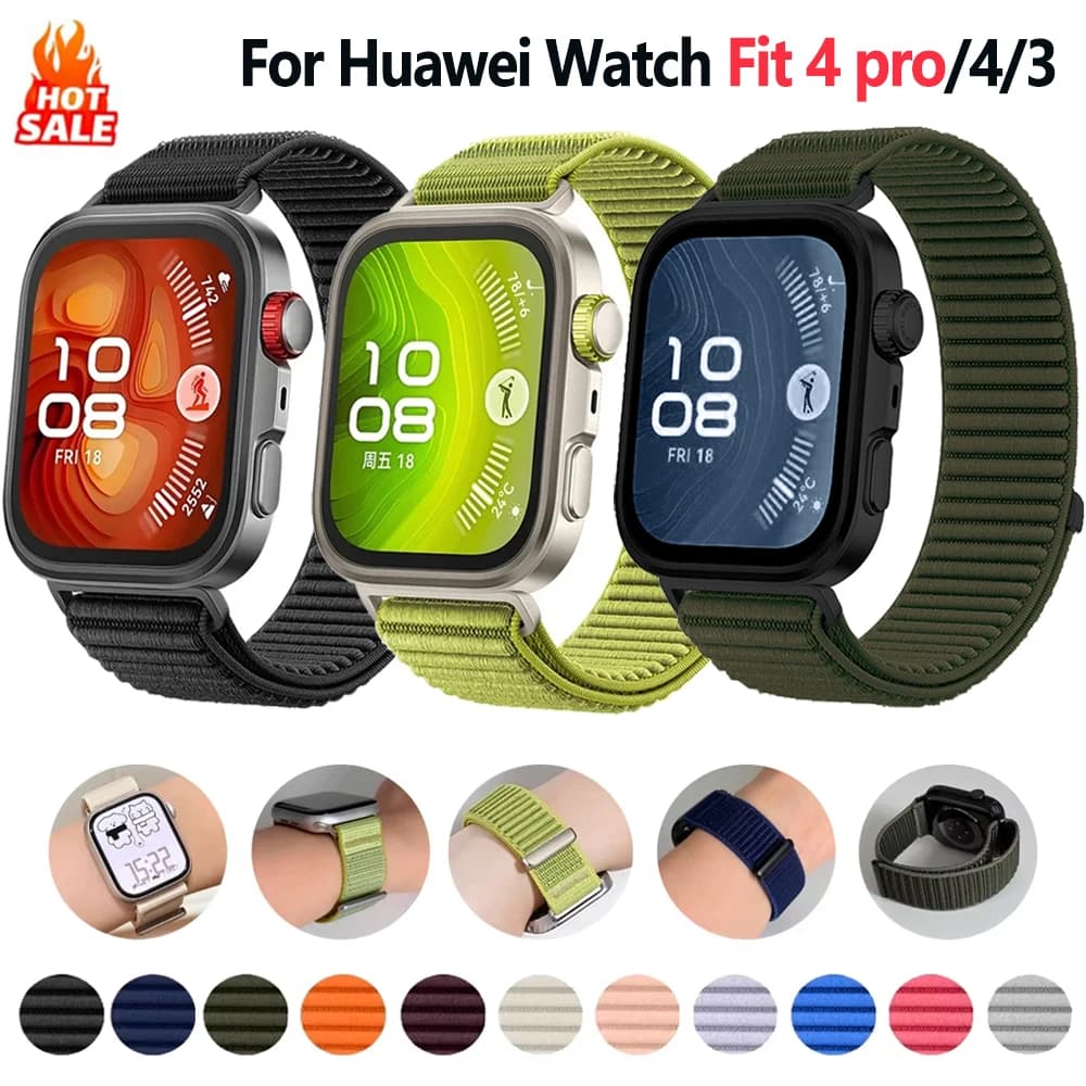 Cinturino in nylon ufficiale per Huawei Watch Fit 4 accessori Smartwatch Bracciale sportivo intrecciato Correa Huawei Watch Fit 4 pro 4 3 band