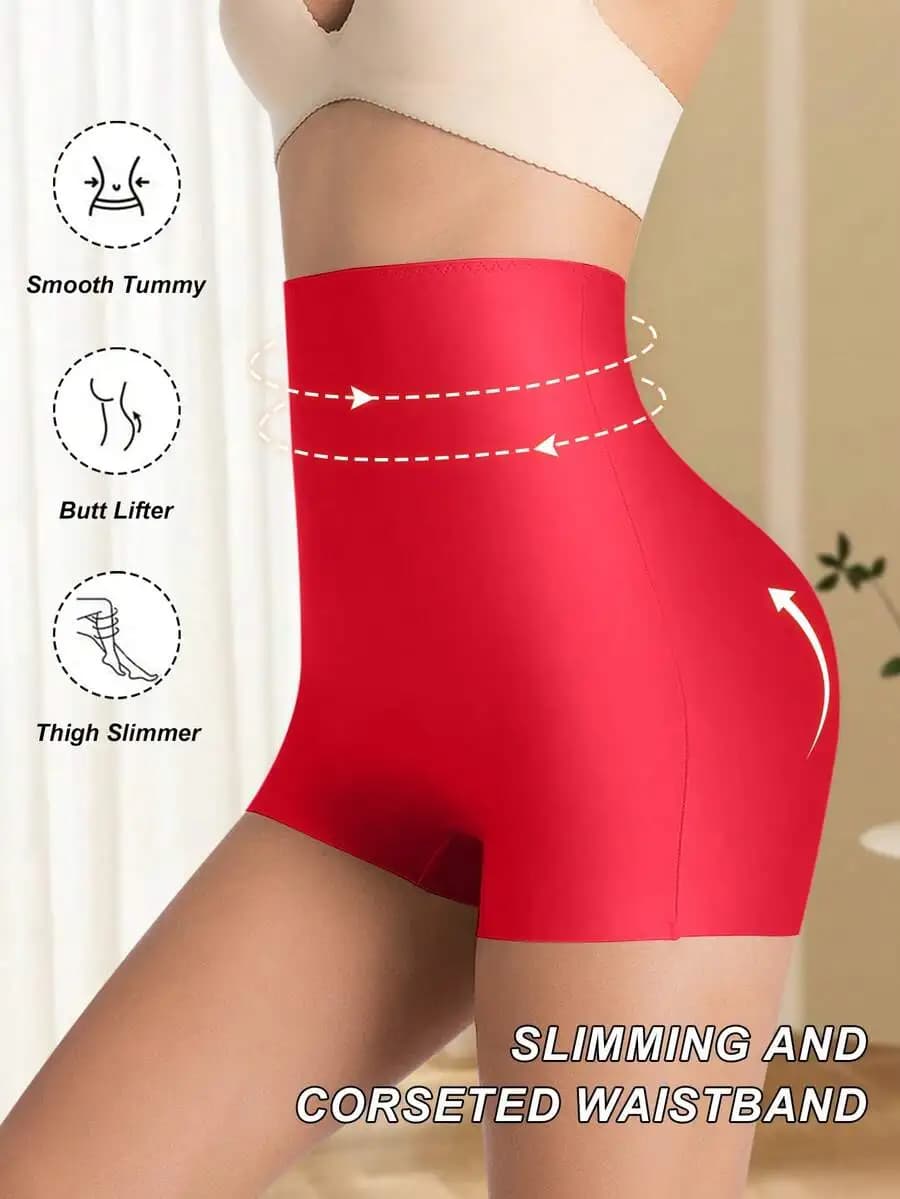 Mutandine modellanti senza cuciture a vita alta per donna, controllo pancia, sollevamento glutei, pantaloncini dimagranti