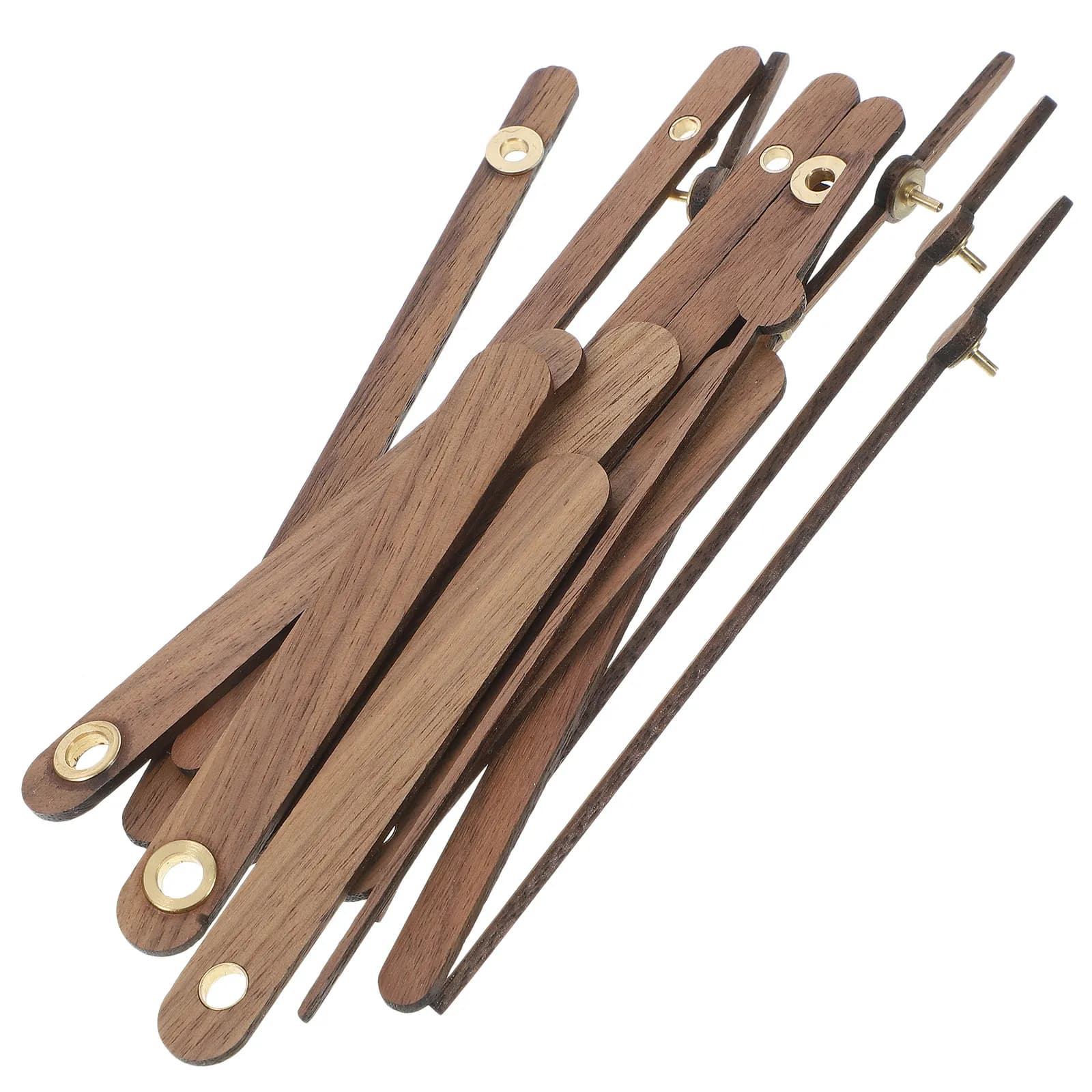 5Sets Wooden Clock Hands Suitable for Replacement Repair Wall Hanging DIY Clocks Sturdy Fine Texture Clock Hands Only