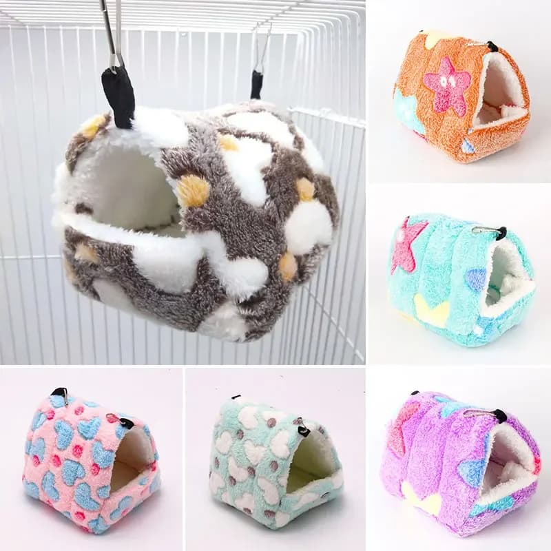Colorful comfortable rabbit squirrel Mini cage hamster small animal bed for sleeping nest of hot india pig nest of small animals