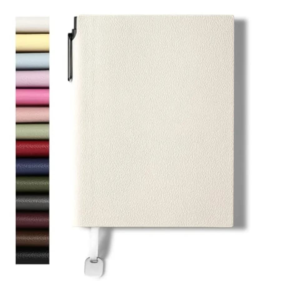 Lined Journal Notebook for Women A5 Softcover PU Leather Journals for Writing 160 Pages Daily Journaling Ruled Notebooks for Wo