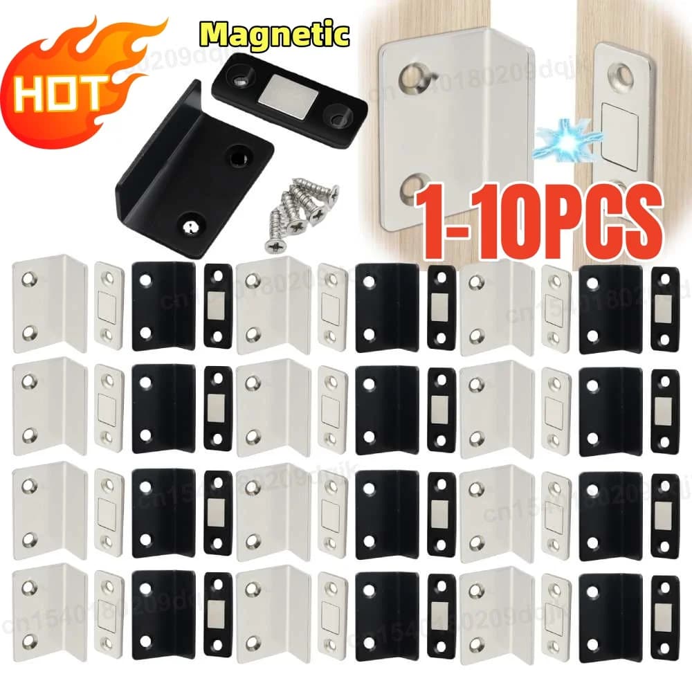 1-10PCS autoadesivo magnetico armadio chiusure magneti invisibili fermaporta patch mobili cassetto finestra porta chiudiporta chiusura
