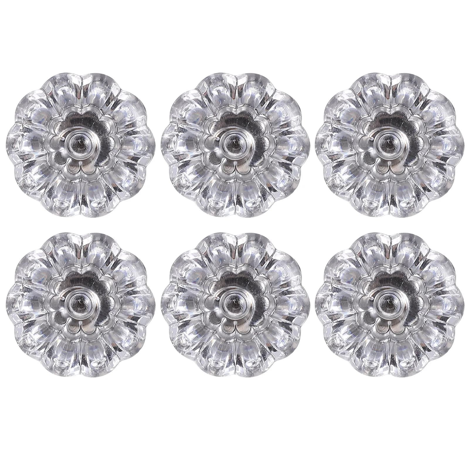 6 maniglie per cassetti, mini pomelli in plastica, design semplice e leggero, per comodino, scatola portagioie, mini pomello