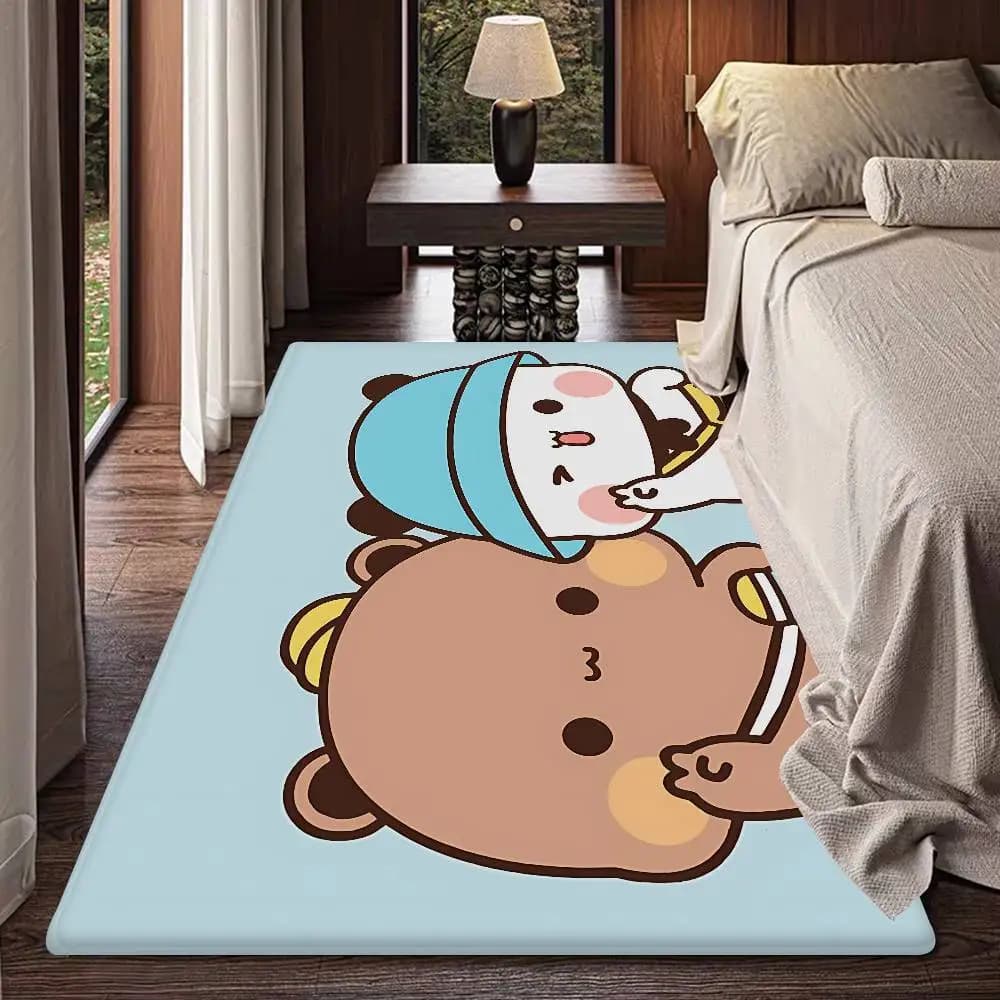 Bubu and Dudu cute cartoon carpet kids room decoration bedroom balcony zerbino anti-slip living room welcome carpet